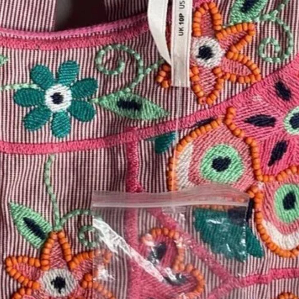 Anthropologie Embroidered Shift Dress - Picture 6 of 8